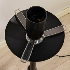 Molekyl golvlampa svart/rök