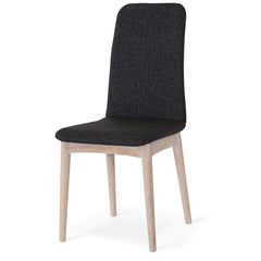 Nordik stol tyg Nord grå vitoljad ek 2-pack