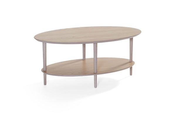 Paus soffbord vitpigmenterad ek 110x60 cm