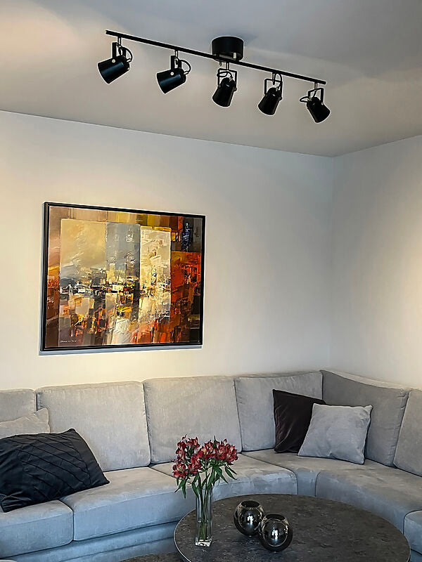 Metz takspot rak 5:a svart/matt mässing