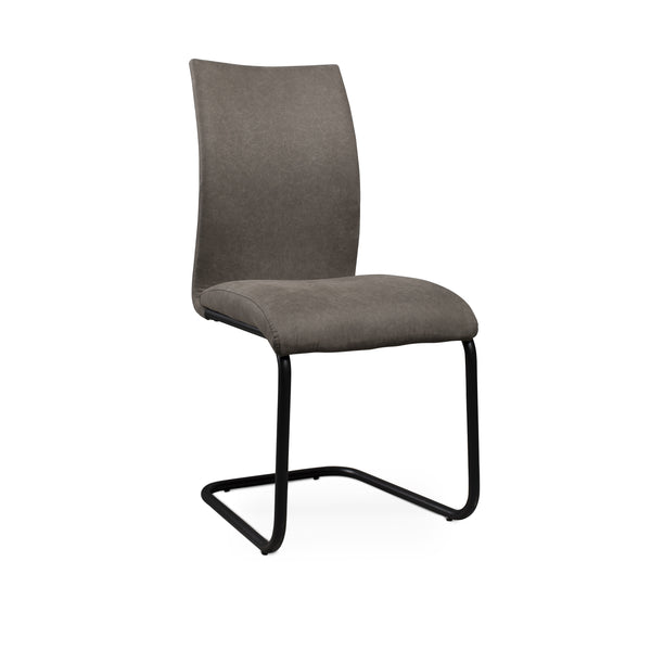 Ray stol MF ljusgrå svart metallunderrede 2-pack