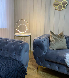 Loop bordlampa champagne