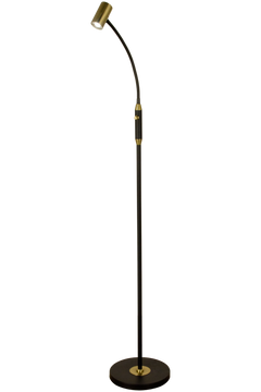 Gusto golvlampa svart/mässing