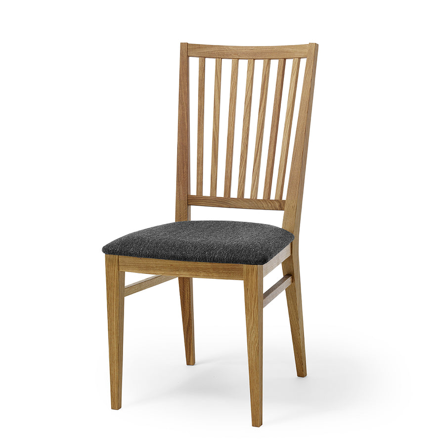 Särö stol oljad ek, sits klädd tyg Nord grå 2-pack