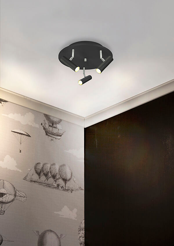 Artic takspot rund 3:a svart