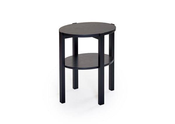 Solo fåtöljbord svartbetsad ek 50x40 cm