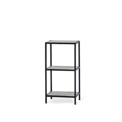 Steel hylla 76 cm svart metall utan hyllplan