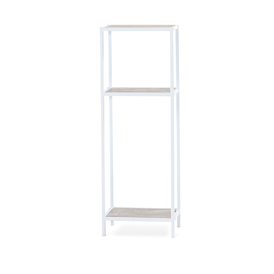 Steel hylla 110 cm svart metall utan hyllplan