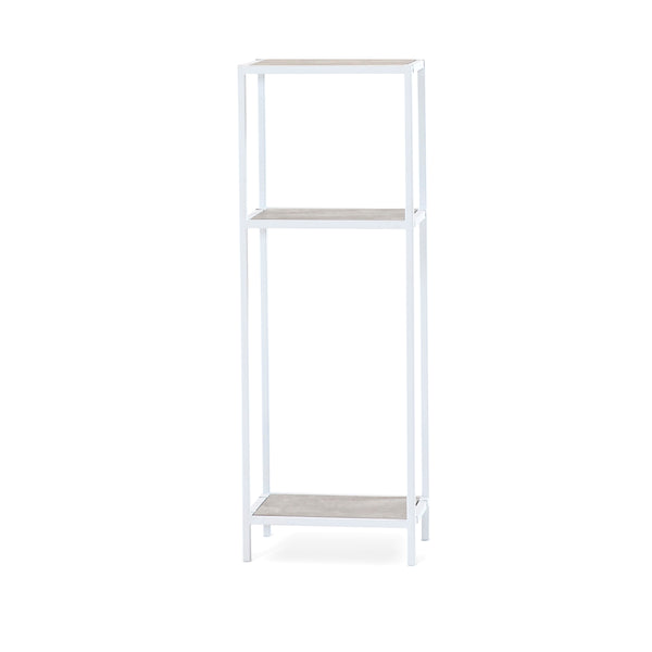 Steel hylla 110 cm svart metall utan hyllplan