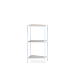 Steel hylla 76 cm vit metall utan hyllplan