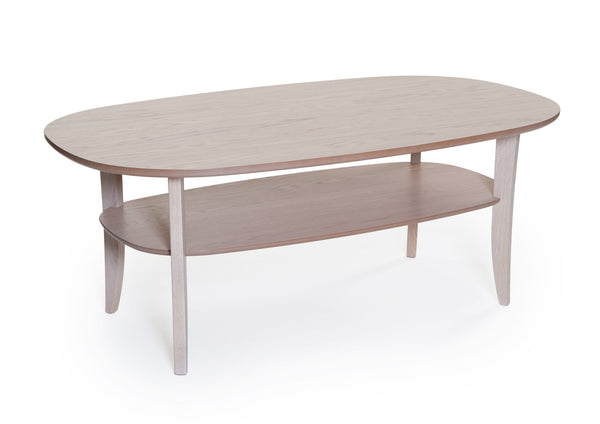 Symfoni soffbord vitpigmenterad ek 140x80 cm