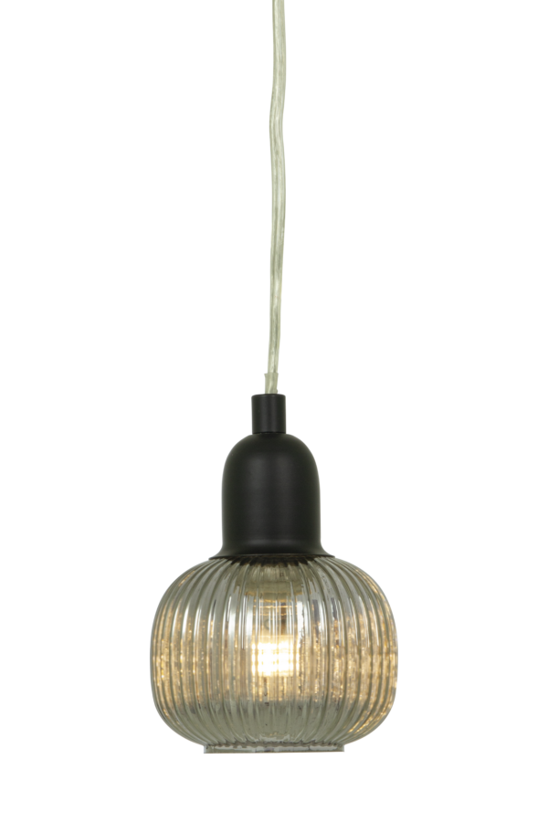 Elin fönsterlampa svart/rök