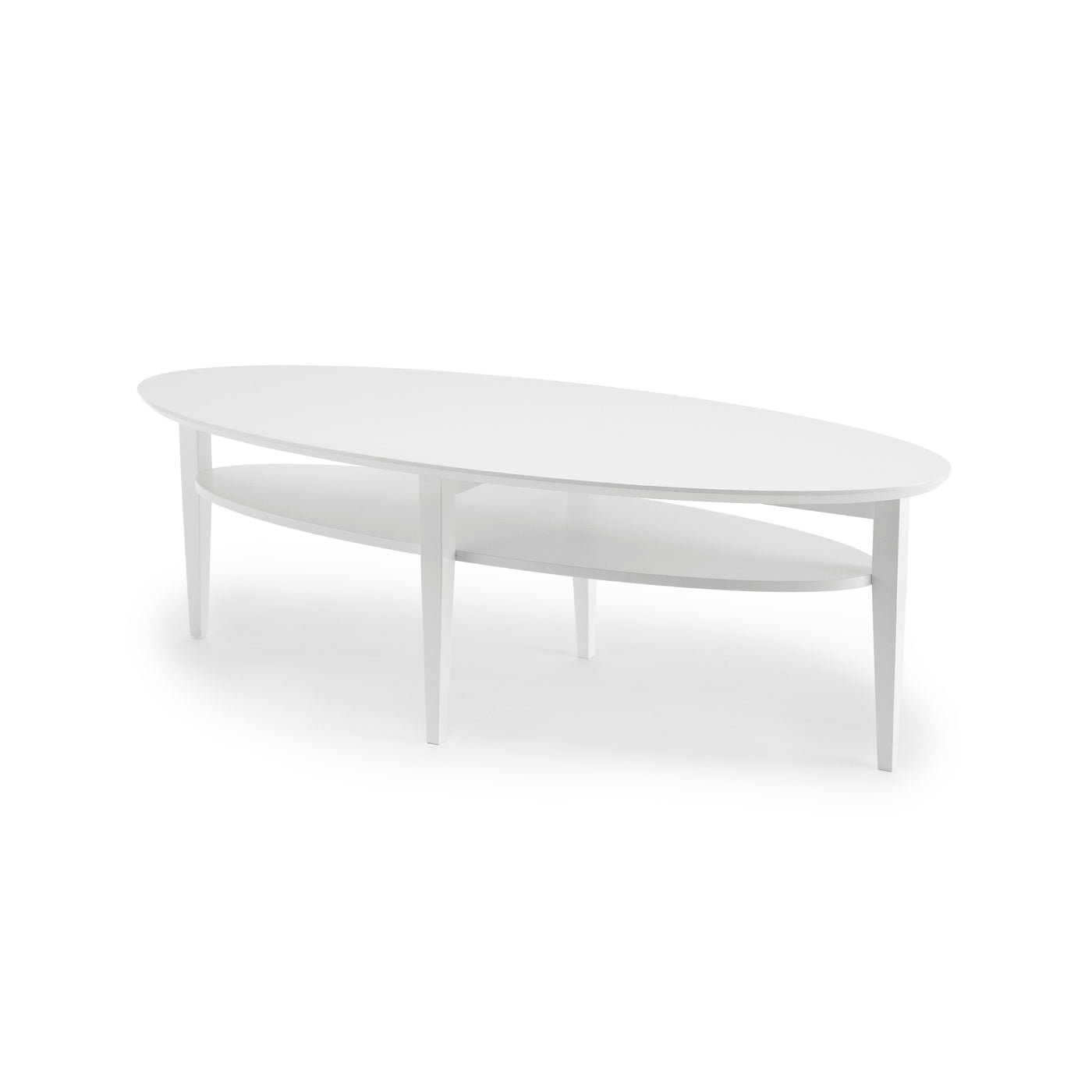Tango soffbord ellips 160 cm vitbets