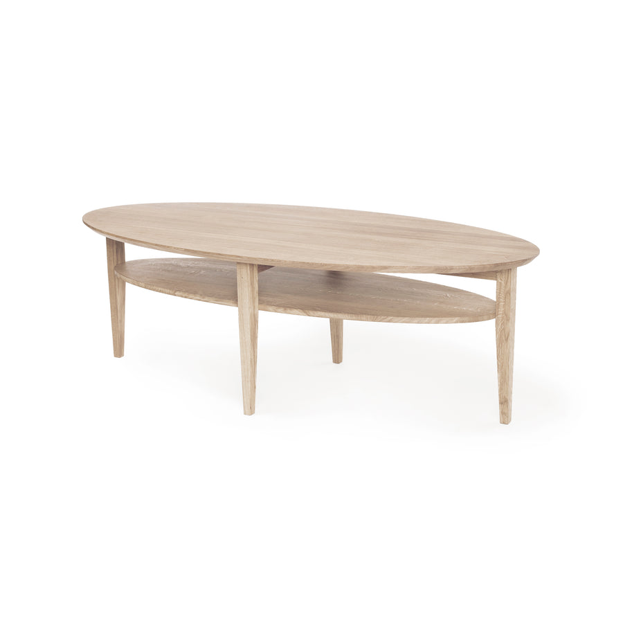 Tango soffbord ellips 160 cm vitoljad ek