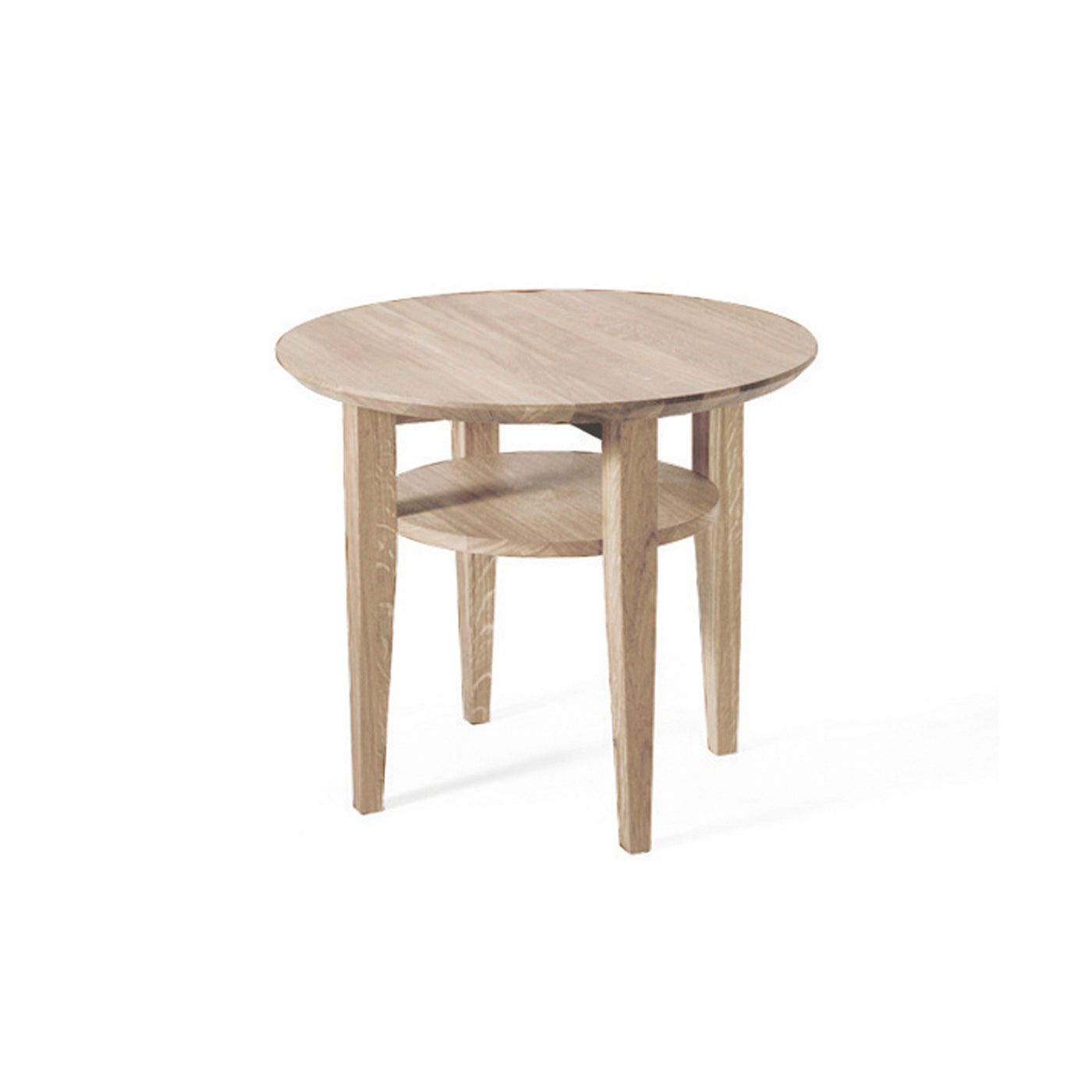 Tango soffbord Ø 60 cm vitoljad ek