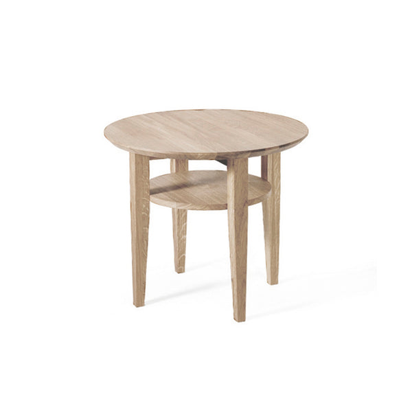 Tango soffbord Ø 60 cm vitoljad ek