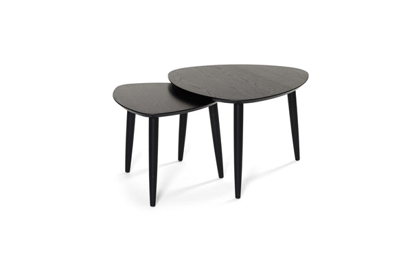 Team soffbord svartbetsad ek 55x55 cm