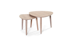 Team soffbord vitpigmenterad ek 55x55 cm