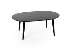 Team soffbord svartbetsad ek 120x75 cm