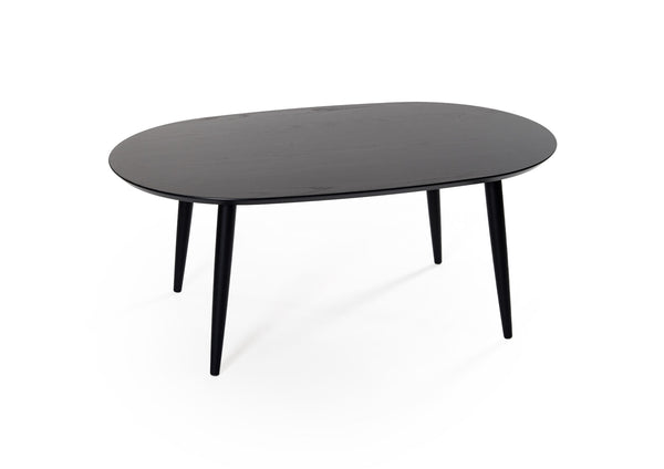 Team soffbord svartbetsad ek 120x75 cm