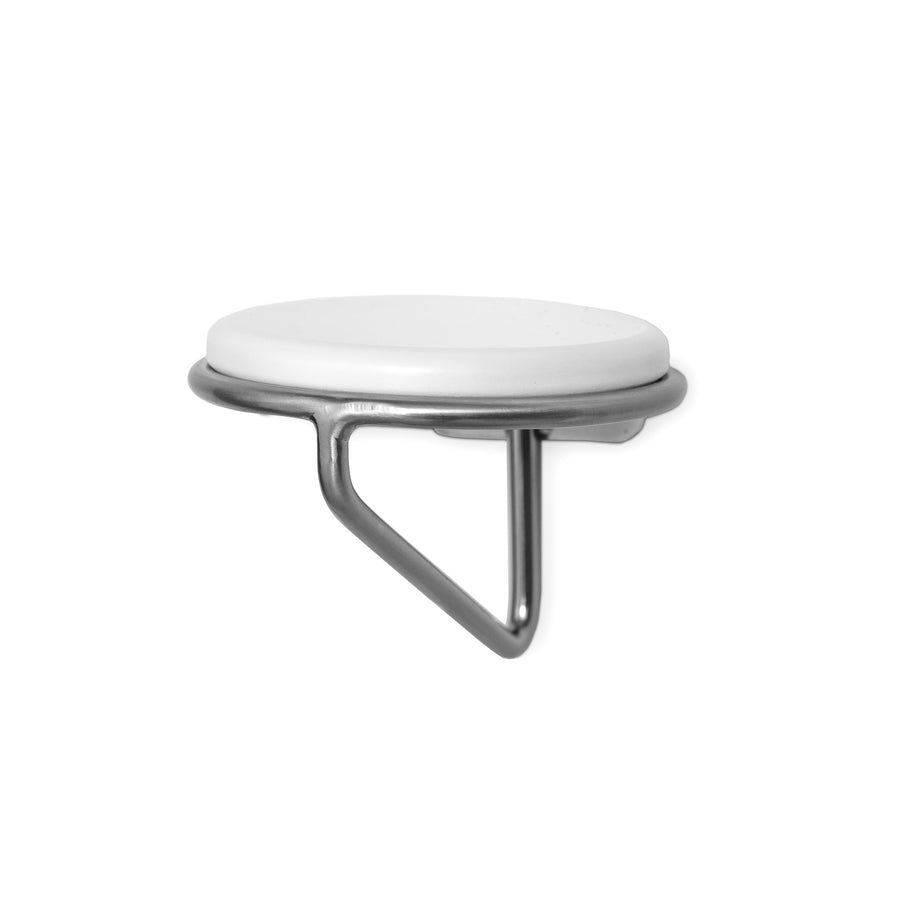 Twist vägghylla rund 13 cm vitlack