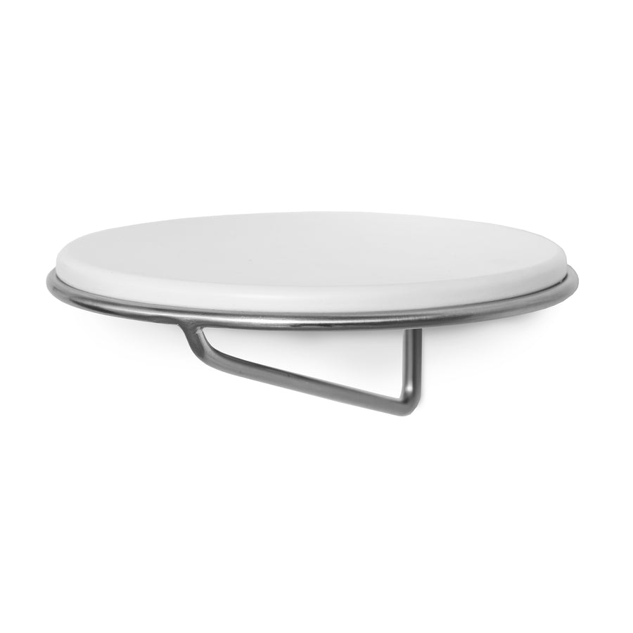 Twist vägghylla rund 25 cm vitlack