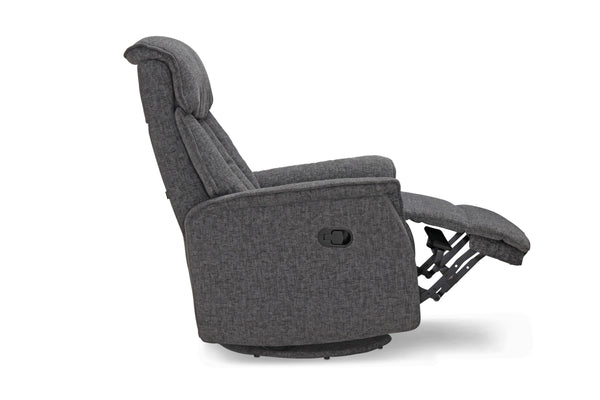 Umeå reclinerfåtölj grått tyg