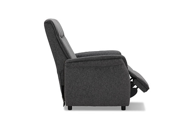 Varberg lift-up fåtölj grått tyg