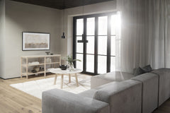 Willard soffa 4-sits-schäslong V beige tyg Brenda #34