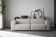Willard soffa 3-sits ljusbeige tyg Alice #1