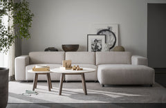 Willard soffa 4-sits-schäslong H ljusbeige tyg Alice #1