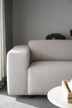 Willard soffa 3-sits ljusbeige tyg Alice #1