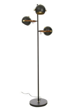 Bow golvlampa 3-arm svart