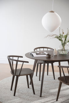 Yumi matbord runt 115 brun ek