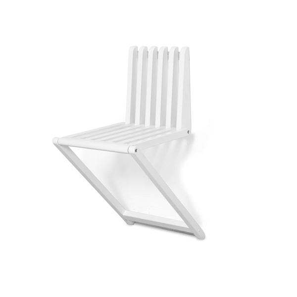 Zitti fällbar väggpall vitlack