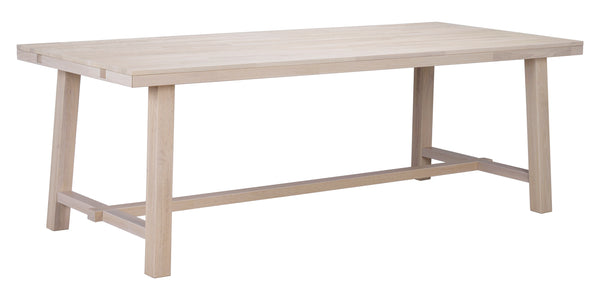 Brooklyn matbord 220x95 vitpigmenterad ek