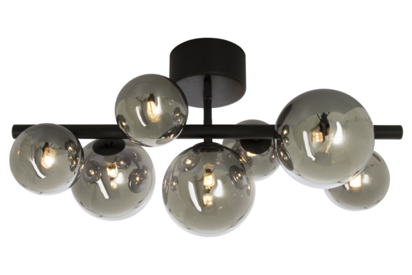 Molekyl plafond svart/rök