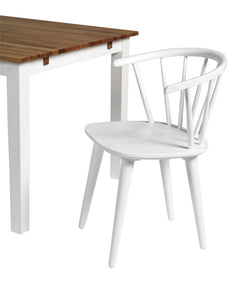 Carmen stol vitlack 2-pack