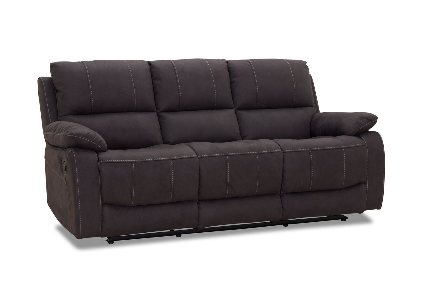 Texas 3-sits reclinersoffa tyg grå