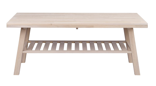 Brooklyn soffbord 130x75 vitpigmenterad ek