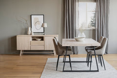 Brooklyn sideboard 160 vitpigmenterad ek