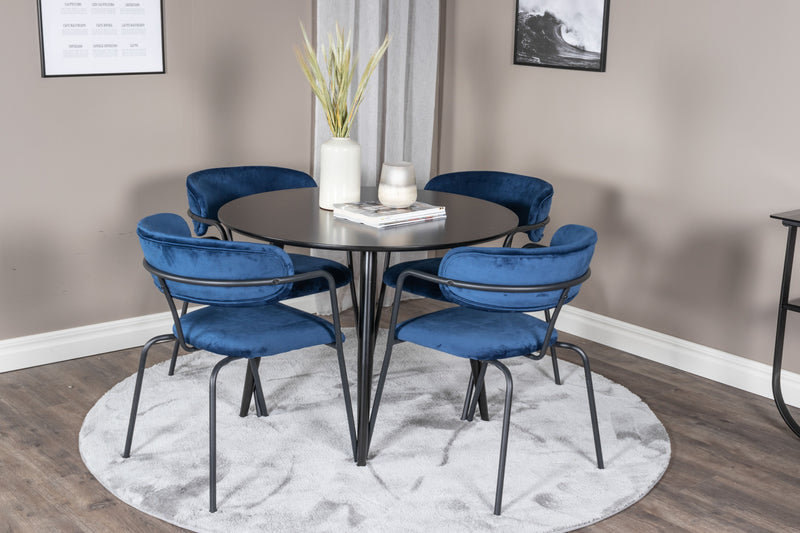 Matbordet Plaza och stolarna Arrow