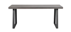 Brooklyn matbord 170x95 m.brun ek/U-ben svart met