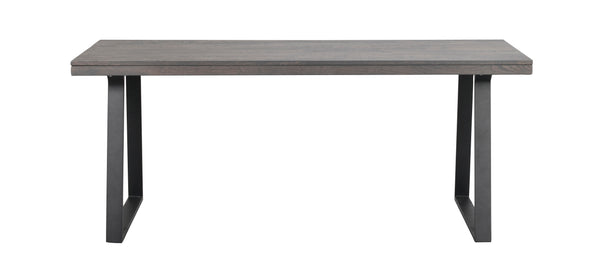 Brooklyn matbord 170x95 m.brun ek/U-ben svart met