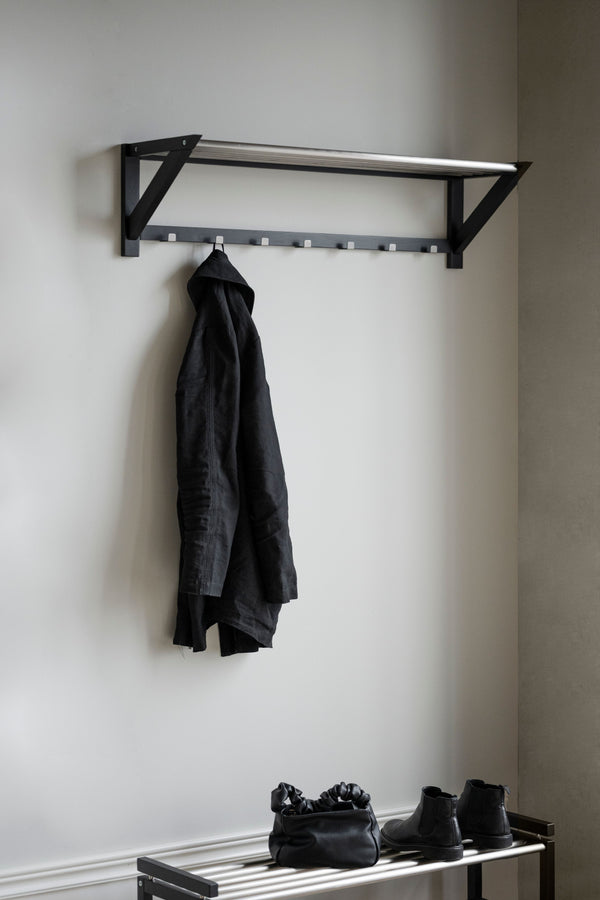 Confetti hatthylla 100 metall/svartbets ek