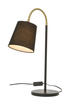Ljusdal bordlampa svart/matt mässing