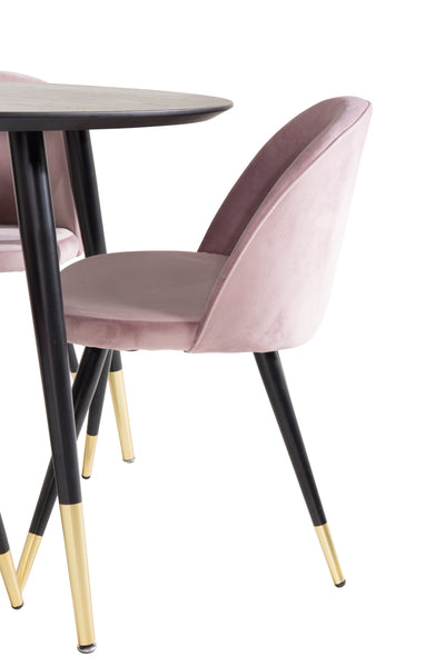 Matbordet Dipp och stolarna Velvet
