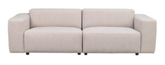 Willard soffa 3-sits ljusbeige tyg Alice #1