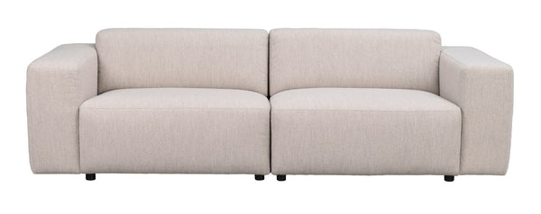 Willard soffa 3-sits ljusbeige tyg Alice #1