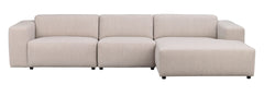 Willard soffa 4-sits-schäslong H ljusbeige tyg Alice #1